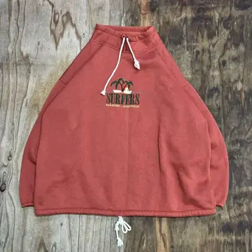 90s 드로우 코드 모크넥 맨투맨 오렌지 VINTAGE