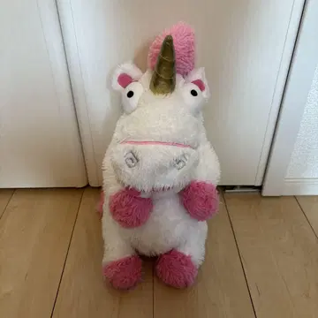 유니콘 봉제 인형 빅 화이트/핑크