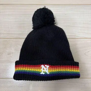 NOAH 니트 모자 레인보우