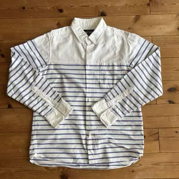 BEAMS 스트라이프 긴팔 셔츠 S