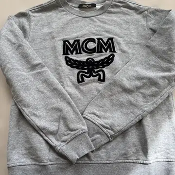 MCM 그레이 맨투맨 트레이닝복 S