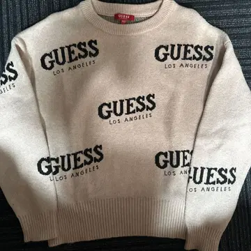 GUESS 핑크 로고 맨투맨 M 사이즈 새상품급