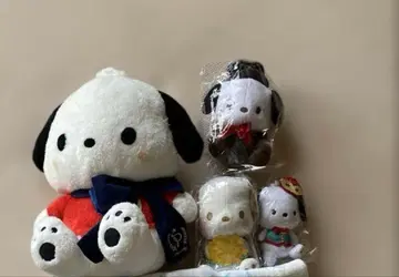 산리오 포차코 봉제 인형 모음 4점