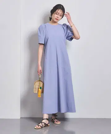 [ 새상품급 ] 유나이티드 애로우즈 퍼프 슬리브 원피스