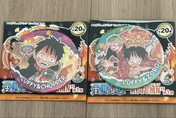 원피스 컬렉션 캔뱃지 AUTUMN LUFFY 루피 2개 세트