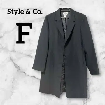 선착순 Style & Co. [ F ] 블랙 롱 코트 12 트렌치