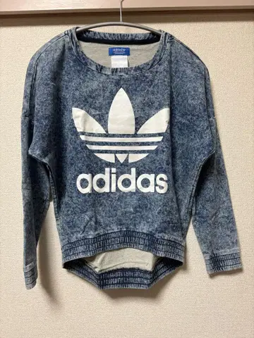 adidas 데님 블루 맨투맨
