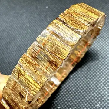 타이거 루틸 쿼츠 뱅글 11mm 팔찌 천연 금전운