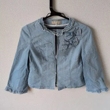 M'S GRACY 노카라 데님 자켓 38
