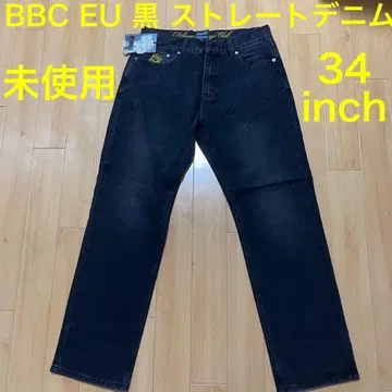 블랙 초귀한 일본 미입고 미사용 BBC EU 스트레이트 데님 사이즈 34