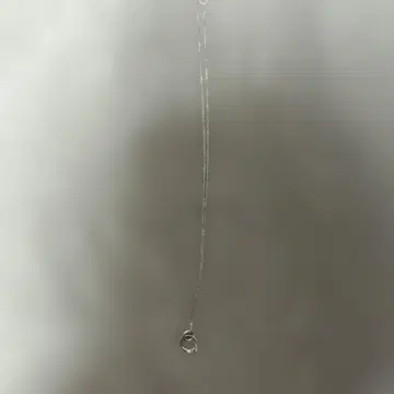 실버 이중 반지 목걸이 스톤 포함
