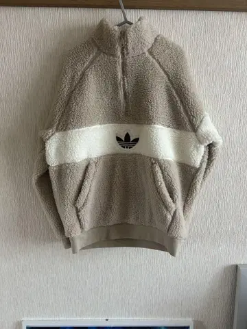 adidas 플리스 자켓 L 베이지