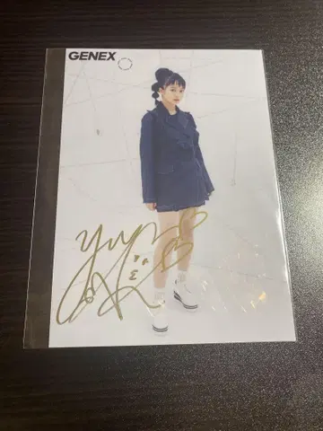 GENIC 친필 사인 우이 유라리