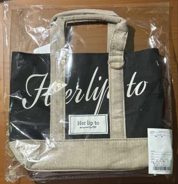 herlipto mini tote 루미네2 블랙 토트백