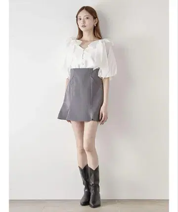 snidel 헤엄 프레아 스카 숏 팬츠 S 그레이 미니 스커트 숏 팬츠