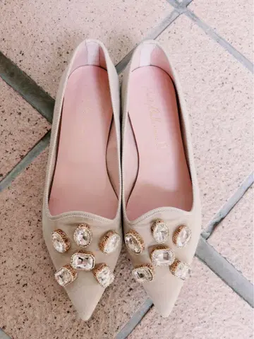Pretty Ballerinas 엘라 스웨이드 주얼 오페라 신발 37