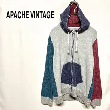 APACHE VINTAGE 긴팔 후드티 레귤러 기장 포켓 앞 지퍼