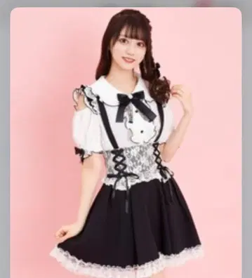 시크릿허니 레이스 코르셋 스커트