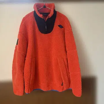 MERRELL 오렌지 하프 지퍼 플리스 자켓