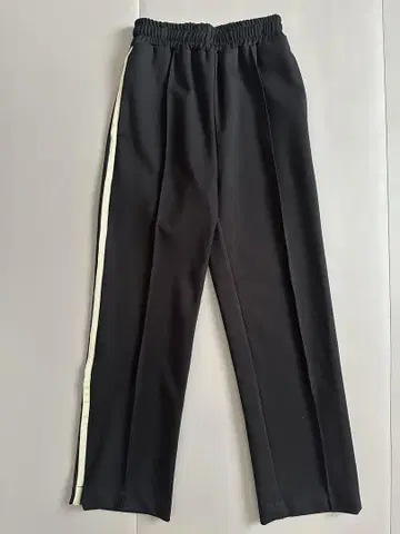 [ Lounge Dress ] 라인 팬츠 캐주얼 팬츠 블랙 사이드 지퍼