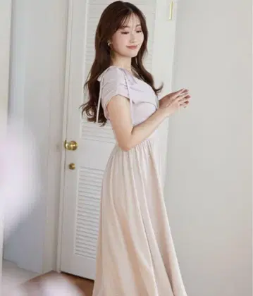 herlipto forher Gathered Bicolor Dress S