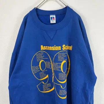 USA제 90s 러셀 맨투맨 파랑