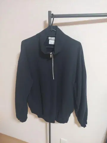 BEAUTY&YOUTH Snazzy 하프 지퍼 블랙 L