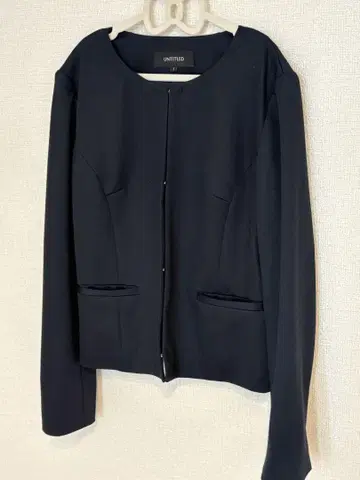 UNTITLED 네이비 노카라 자켓 사이즈 2