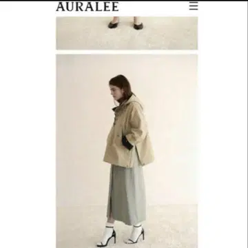 AURALEE 아노락 후드티 블루종