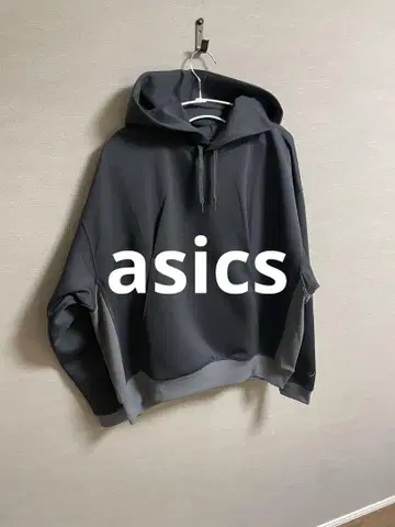 아식스 후드티 차콜 그레이 사이즈 M