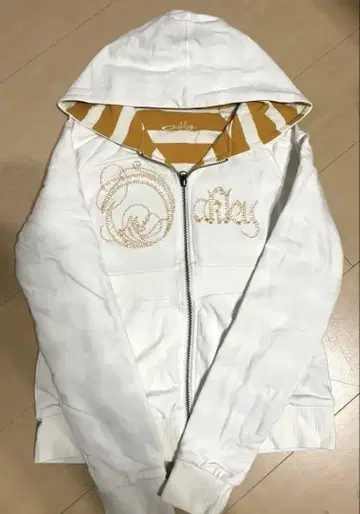 OAKLEY 리버서블 풀 집업 후드티 화이트