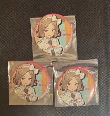 걸즈밴드클라이 연격의 외침 무도관 캔뱃지 에비즈카 토모 노멀 3개