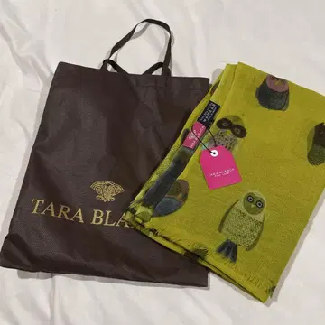 TARA BLANCA 올빼미 패턴 스톨