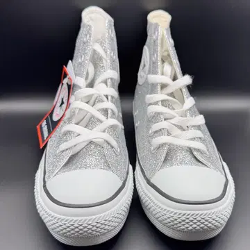Converse All Star 실버 하이컷 스니커즈
