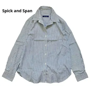 Spick and Span 코튼 스트라이프 셔츠 프리