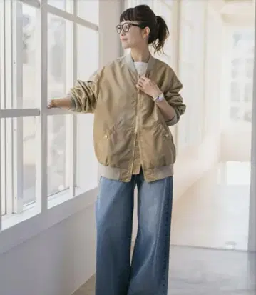 Spick&Span 베이지 MA-1 자켓