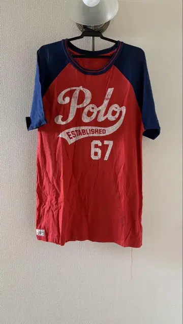 구제 의류 Polo 래글런 T셔츠