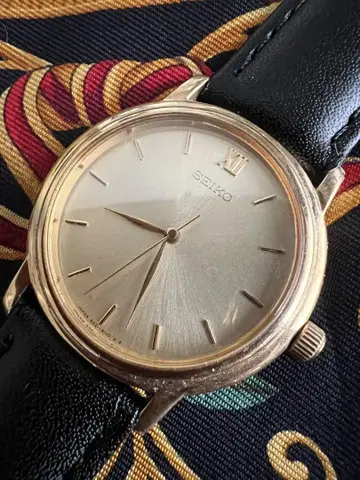세이코 SEIKO 스윕 세컨드 5S21-6011 남성용 골드
