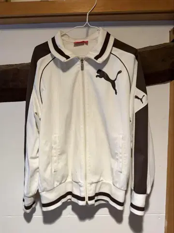 PUMA 스포츠 저지 화이트/브라운