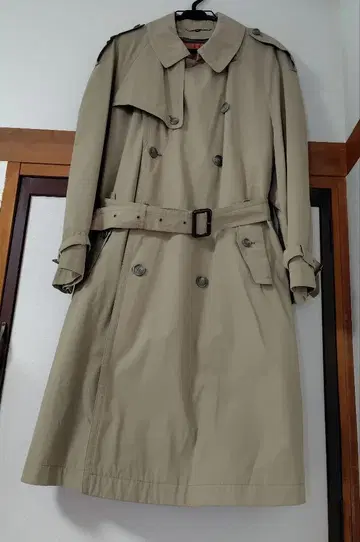 Mens 베이지 더블 트렌치코트 A5