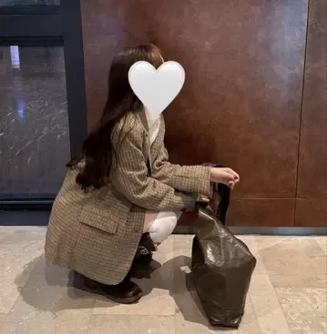 새상품급 1er Arrondissement 간클럽 체크 자켓