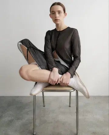 RUS 시스루 블랙 롱 스커트 미사용 새상품