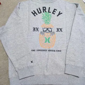 HURLEY 파인애플 디자인 맨투맨 XL 사이즈 크루넥