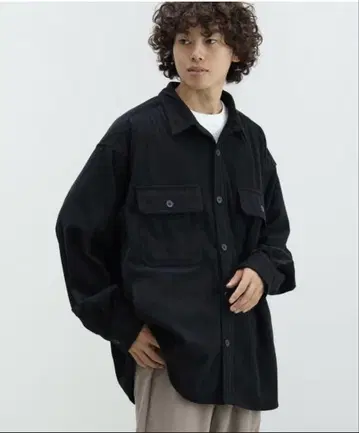 BEAMS HEART 폴리에스테르 코듀로이 빅 CPO 셔츠