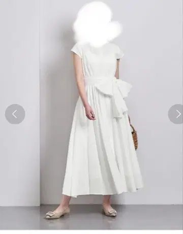 UNITED ARROWS 화이트 셔츠 원피스