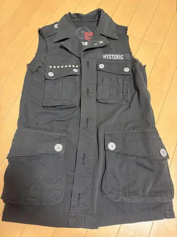 HYSTERIC 블랙 밀리터리 자켓 y2k