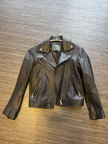 Spick & Span 더블 라이더 자켓 38 블랙