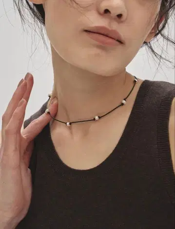 투데이풀 담수 펄 초커 블랙