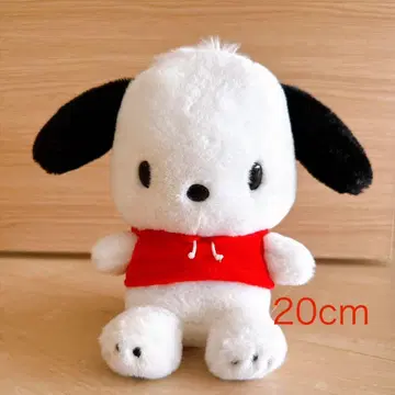 [ 새상품급 ] 포차코 pochacco 봉제 인형 후드 빨간색