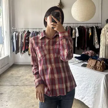 USA GUESS JEANS 체크 셔츠